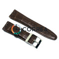 Ремешок кожаный для часов Swatch коричневый RS-003 - 1